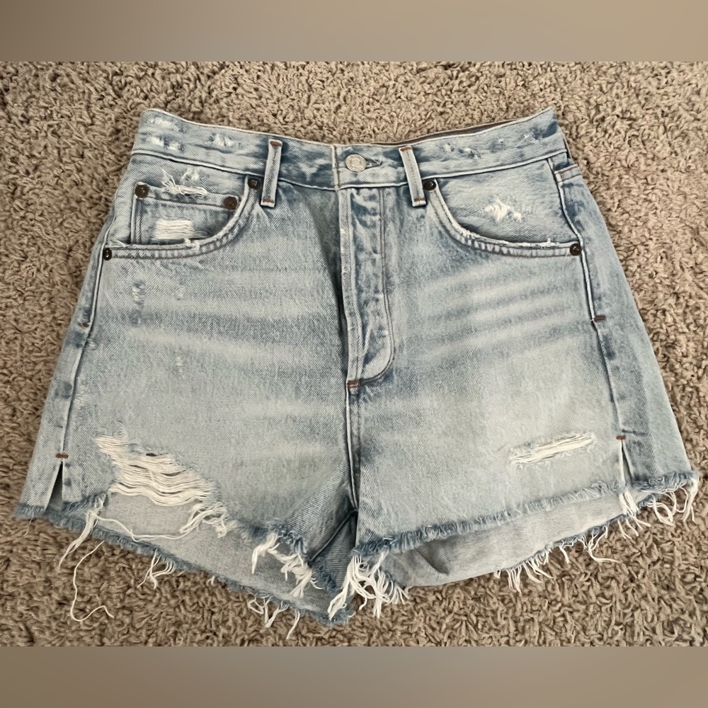 NWT Agolde Jason High rise jean shorts